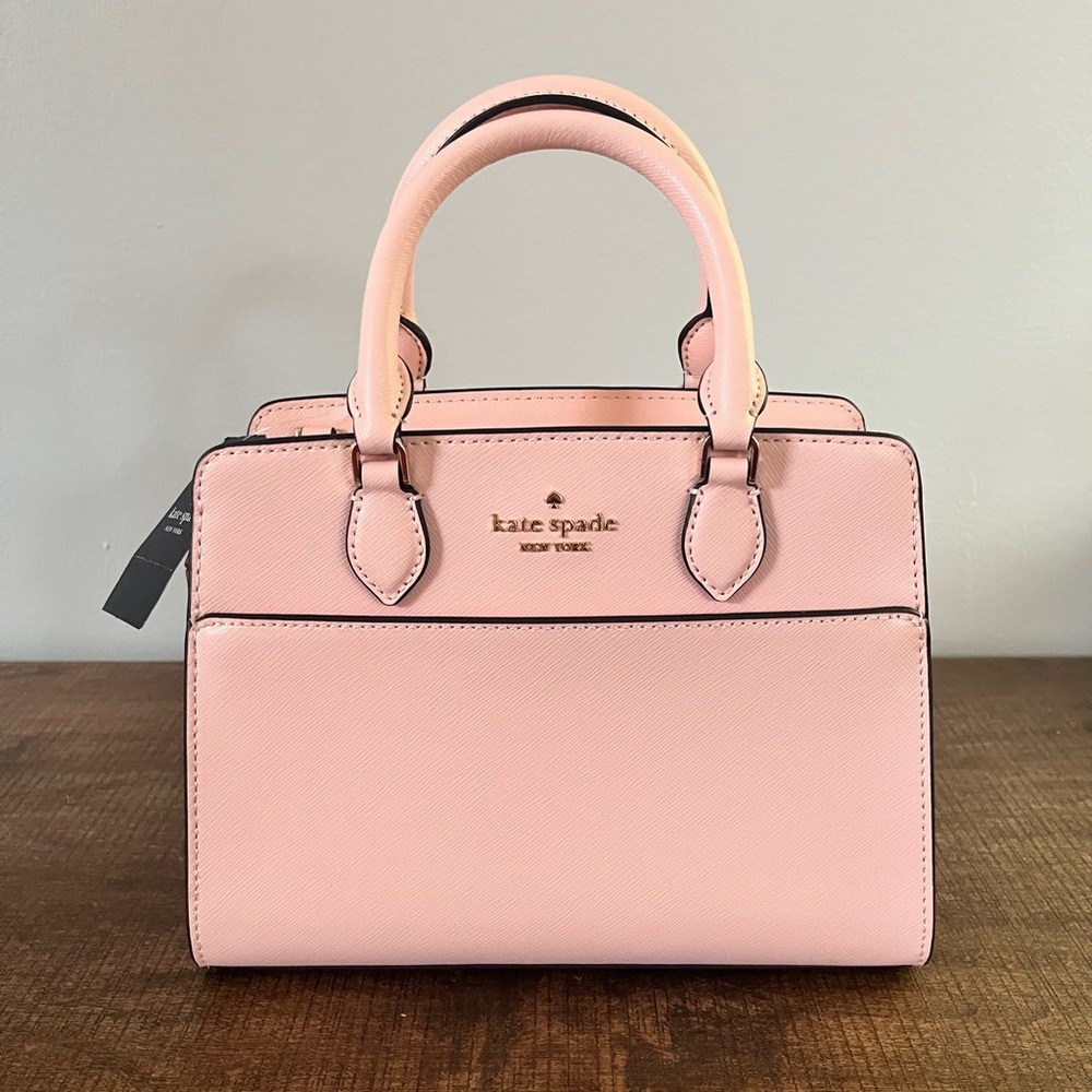 Kate Spade Madison Saffiano Leather Small Satchel - Conch Pink